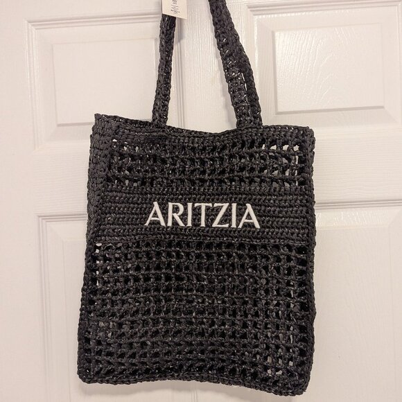 Aritzia Amalfi Straw Tote Bag - Picture 2 of 5
